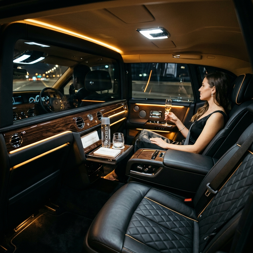 Luxury car interior